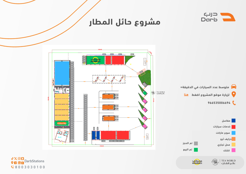 محطة درب العقارية - حائل - حايل - طريق المطار